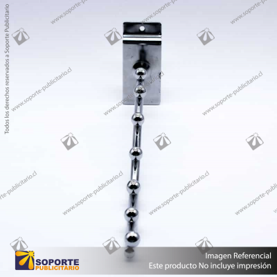 GANCHERA METALICA CASCADA CURVA 7 TOPES