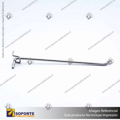 GANCHERA METALICA SIMPLE PANEL PERFORADO
