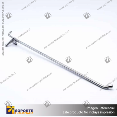 GANCHERA METALICA SIMPLE PANEL PERFORADO