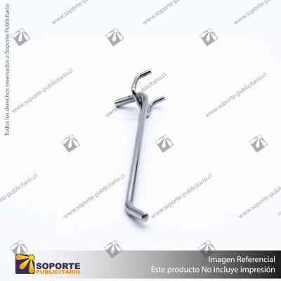 GANCHERA METALICA SIMPLE PANEL PERFORADO