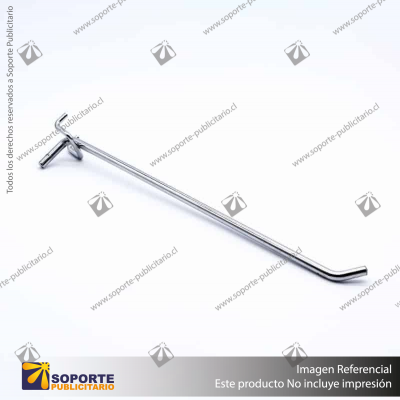 GANCHERA METALICA SIMPLE PANEL PERFORADO