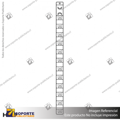 GANCHERA PLASTICA EXHIBIDORA 12 POSICIONES SIN P/PRECIO PREPICADO UNITARIO H129B
