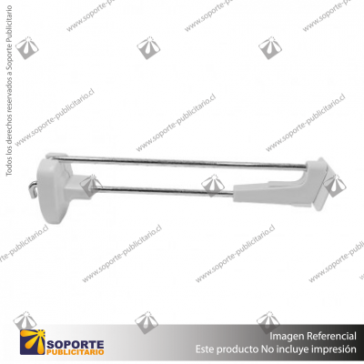 GANCHERA SISTEMA SEGURIDAD A PANEL RANURADO 25CM