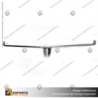 GANCHERA TIPO DUPLO PARA BARRA AMERICANA 20 CM