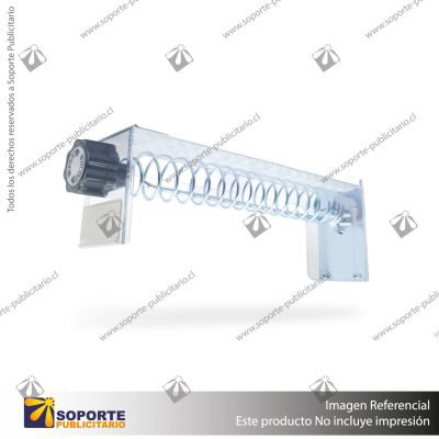GANCHERAS SEGURIDAD ESPIRAL 23CM 10 POSICIONES CUBIERTA CUADRADA