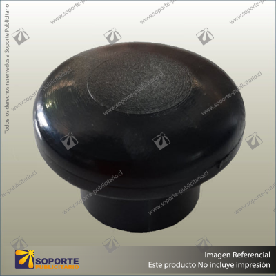 GARMENT RAIL END CAP BLACK