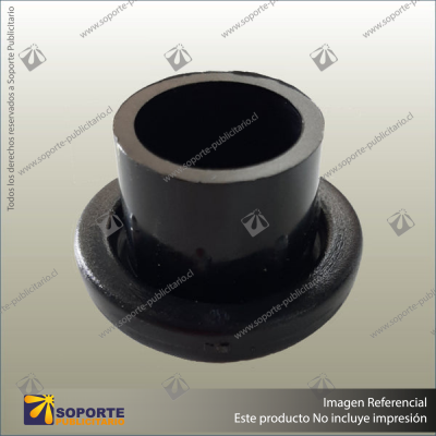 GARMENT RAIL END CAP BLACK