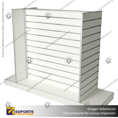GONDOLA DISPLAY STAND - G60 - 1350H X 1200W X 600D - PRIME LAMINATE WHITE - 1200H X 600W