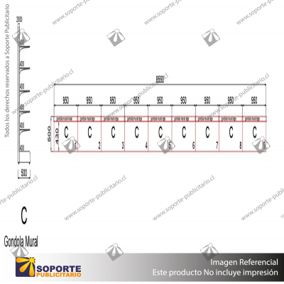 I- NAVE MURAL 9 – GONDOLA MURAL 2000×8.590×500