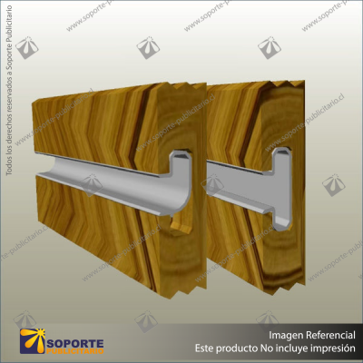 J & T ALUMINIUM SLATWALL INSERTS - MILL FINISH - 2445MM T INSERT