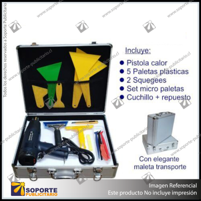 KIT PISTOLA CALOR + HERRAMIENTAS WRAP