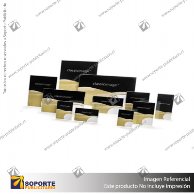 L SHAPE SLANTED SIGN HOLDER (PORTRAIT) 1/3 A4 CLEAR