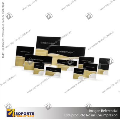 L SHAPE SLANTED SIGN HOLDER (PORTRAIT) A3 CLEAR