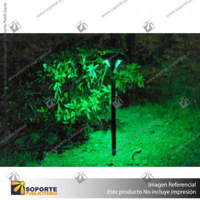 LAMPARA SOLAR S11 2W ESTACA 360 CAMINO JARDIN CON PANEL INTEGRADO RGB