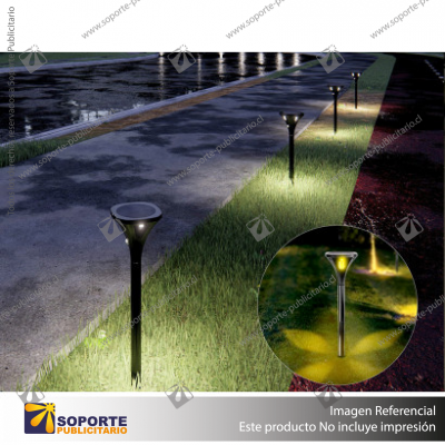 LAMPARA SOLAR S11 2W ESTACA 360 CAMINO JARDIN CON PANEL INTEGRADO RGB