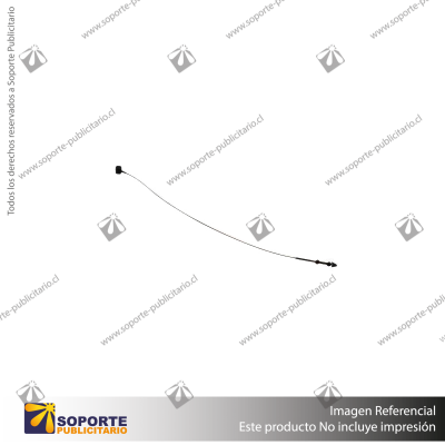 LAZO LISO NEGRO 125 MM