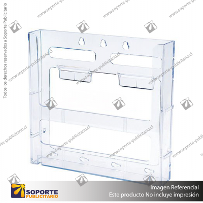 LIT-LOC BROCHURE HOLDER A4, CLEAR