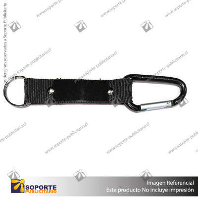 LLAVERO CARABINER/NEGRO/NEGRO