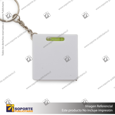 LLAVERO HUINCHA SQUARE/BLANCO/BLANCO