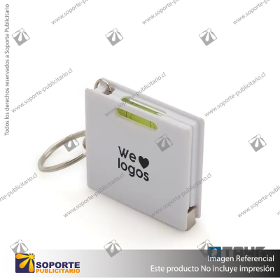 LLAVERO HUINCHA SQUARE/BLANCO/BLANCO