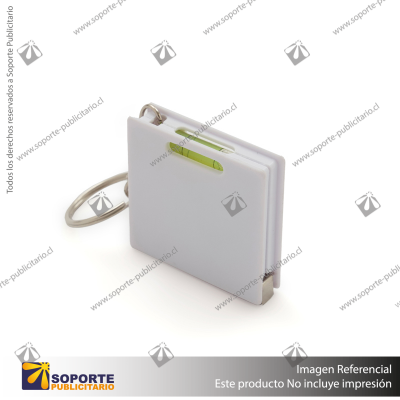 LLAVERO HUINCHA SQUARE/BLANCO/BLANCO