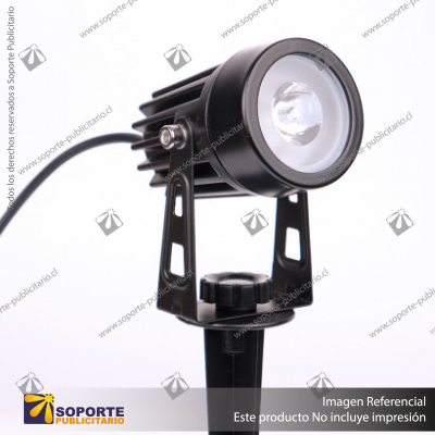 LUZ SOLAR PUNTO S15 3W C/U ESTACA DOBLE CON PANEL INDEPENDIENTE BLANCO CALIDO