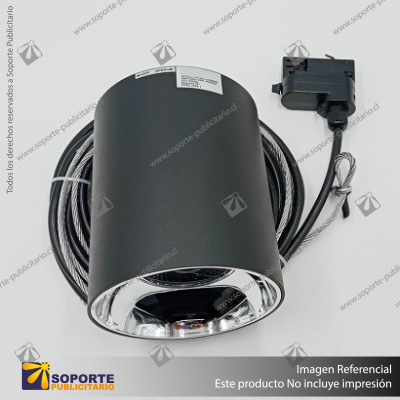 LYON - FOCO LED BASE COLGANTE TRIFASICO COB 35W 3000K NEGRO 36