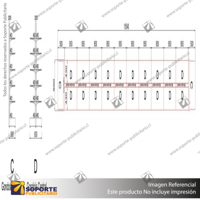 M – NAVE CENTRAL SUPER CON 10 GóNDOLAS – 2000×10.540×1000