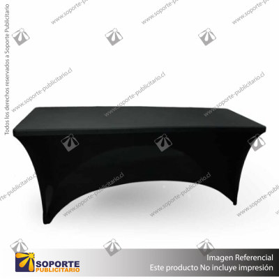 MANTEL SPANDEX PARA MESA RECTANGULAR 240X75X74CM