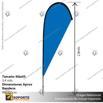 MASTIL BANDERA GOTA 3,4