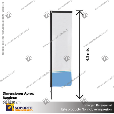 MASTIL BANDERA L 4,3MTS.