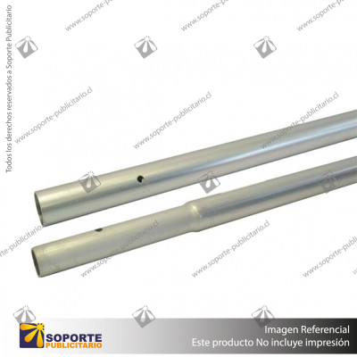 MASTIL CURVO VELA ALUMINIO 220*70 CMS PARA BANDERA PUBLICITARIA