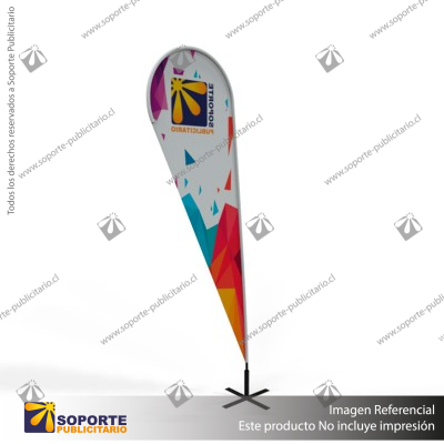 MASTIL CURVO VELA PRO 220*70 CMS (280 CMS) PARA BANDERA PUBLICITARIA (C40)