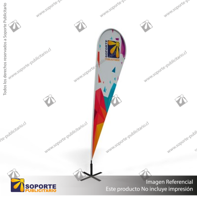 MASTIL CURVO VELA PRO 220*70 CMS (280 CMS) PARA BANDERA PUBLICITARIA (C40)