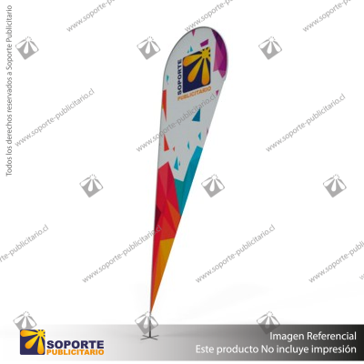 MASTIL CURVO VELA PRO 520*100 CMS (550 CMS) PARA BANDERA PUBLICITARIA (C25)