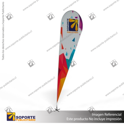 MASTIL CURVO VELA PRO 520*100 CMS (550 CMS) PARA BANDERA PUBLICITARIA (C25)