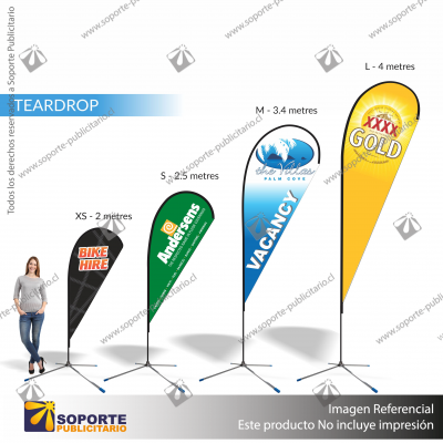 MASTIL GOTA PRO 160*60 CMS PARA BANDERA PUBLICITARIA (C50)