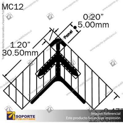 MC12 - ROUND CORNER JOIN PROFILE