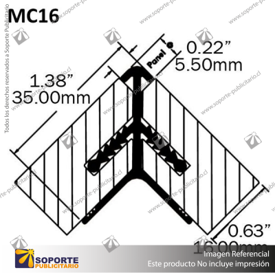 MC16 - ROUND & SQUARE CORNER JOIN PROFILES - 2.4M CLEARANCE