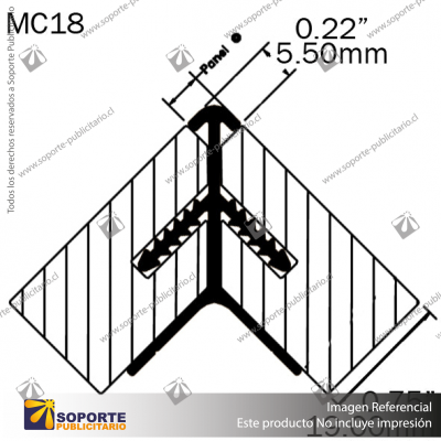 MC18 - ROUND & SQUARE CORNER JOIN PROFILES - ANODISED-ROUND - 5METERS