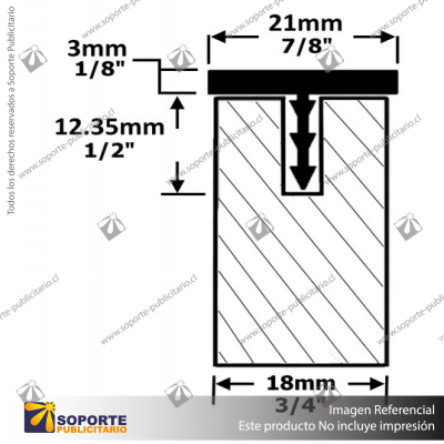 MCLN-CAP - LINEAR PANEL CAPPING PROFILE