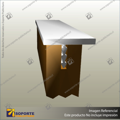 MCLN-WF-CAP - LINEAR PANEL CAPPING PROFILE WALL OFFSET - 5 METERS