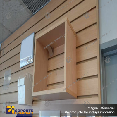 MDF OPEN DISPLAY BOX FOR PLANKWALL