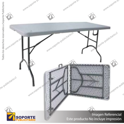 MESA PLEGABLE RECTANGULAR BLANCA 240 CM
