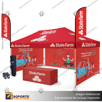 MESA PUBLICITARIA PLEGABLE TIPO MALETA 244*75*74 CMS