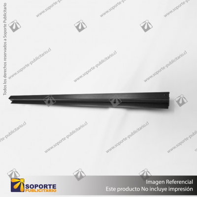 MG20 RIEL MAGNETICO NEGRO TIPO H 72.3X46.9X3000MM