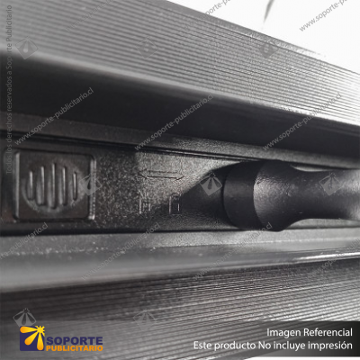 MG20 RIEL MAGNETICO TIPO H CUERPO NEGRO 3000MM