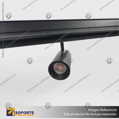 MG20 RIEL MAGNETICO TIPO H CUERPO NEGRO 3000MM