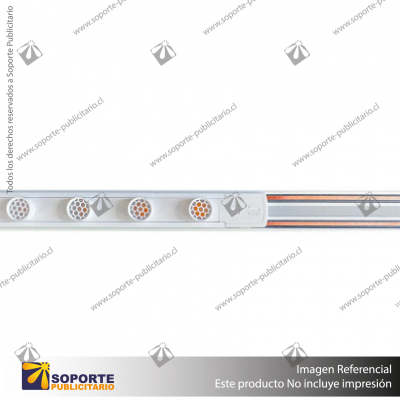 MG27 LUGANO - LAMPARA REJILLA CUERPO BLANCO 12W 540MM CALIDO 3000K 48V