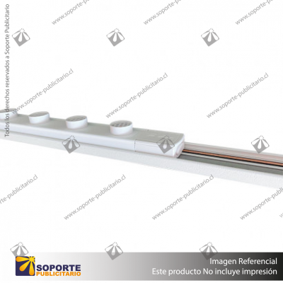 MG27 LUGANO - LAMPARA REJILLA CUERPO BLANCO 6W 300MM CALIDO 3000K 48V